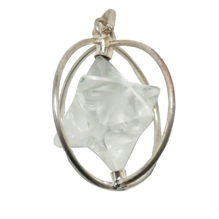quartz merkaba pendant