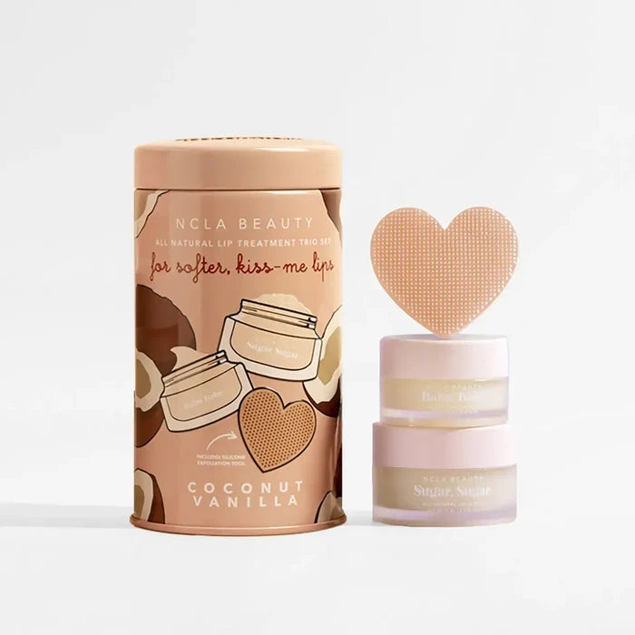 Coconut Vanilla Lip Care Set + Lip Scrubber