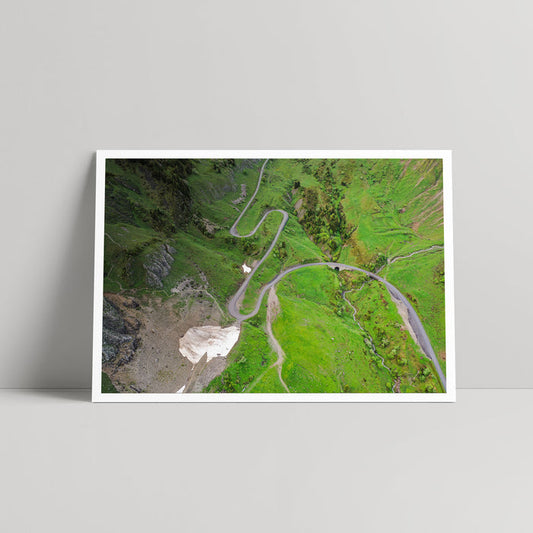 Col de la Colombiere | The Switchbacks - Art Print - Daniel Hughes - Rouleur