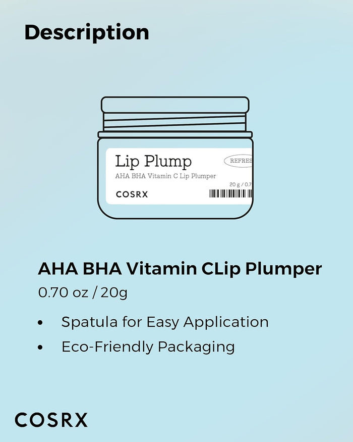 Cosrx Lip Plump AHA BHA Vitamin C Lip Plumper 20g