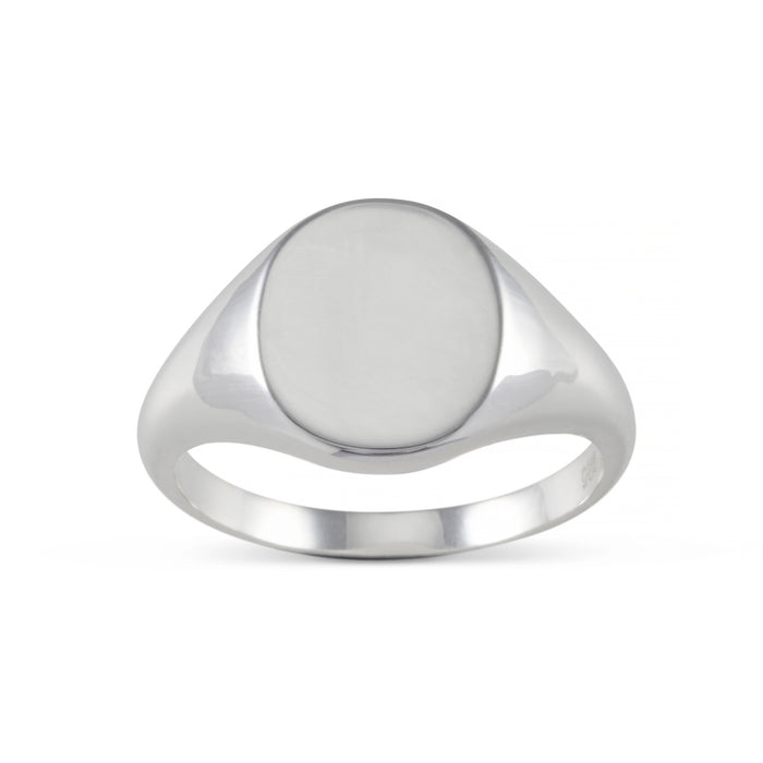 Costello Sterling Silver Oval Signet Ring