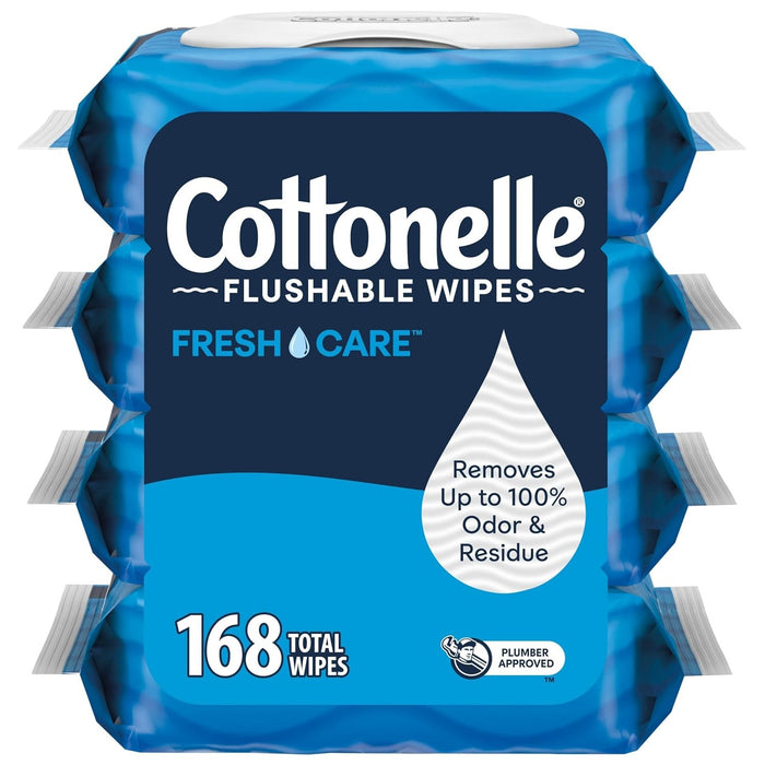 Cottonelle Freshcare Flushable Wipes, Scented