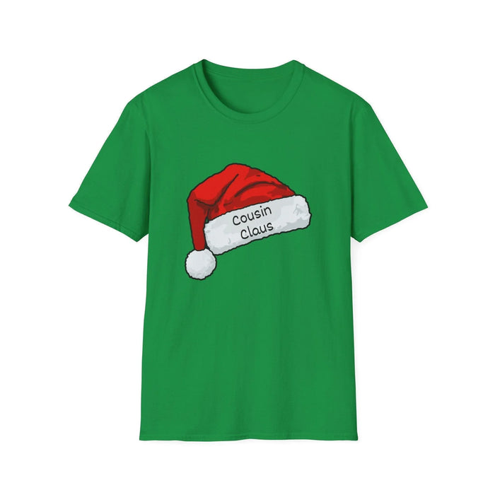 Cousin Claus: The Coolest Santa in Town 🎅- Unisex Softstyle T-shirt - Whippie's