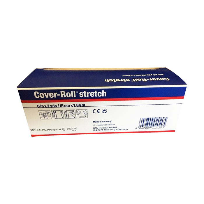 BSN Medical Cover-Roll Stretch Dressing Retention Tape with Liner, 6 Inch x 2 Yard, White