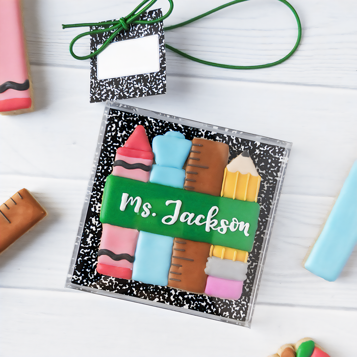 Crayon Highlighter Ruler Pencil Plaque Cookie Cutter
