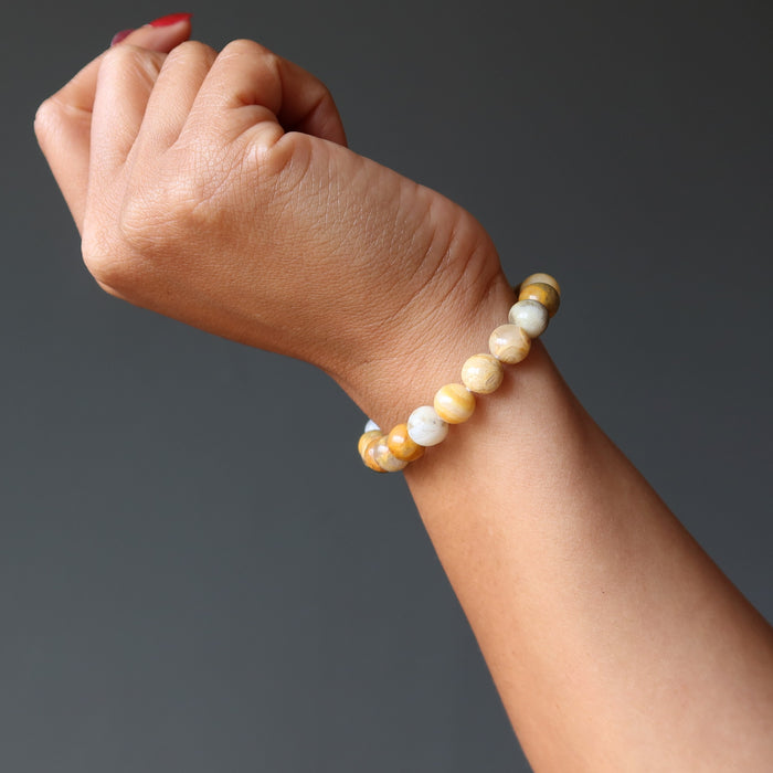 crazy lace agate bracelet