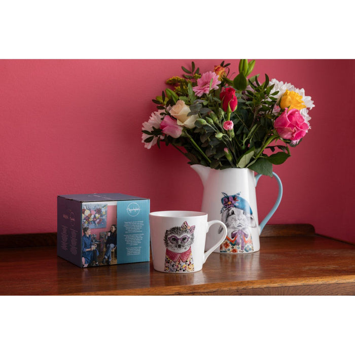 Creative Tipperleyhill Hedgehog Print Fine China Mug