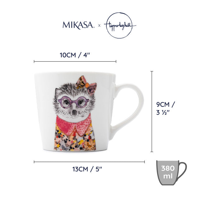Creative Tipperleyhill Hedgehog Print Fine China Mug