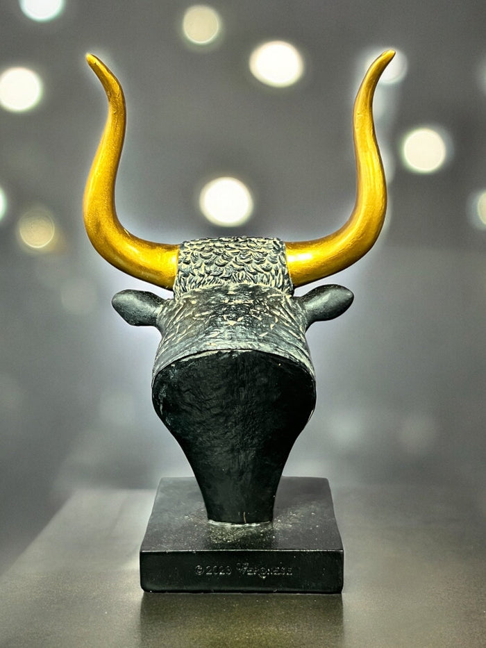 Cretan Greek Bull Bust by Veronese Design - Raven's Cauldron