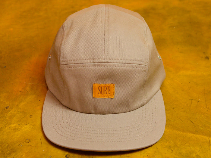 Crew 5 Panel Cap  - Khaki