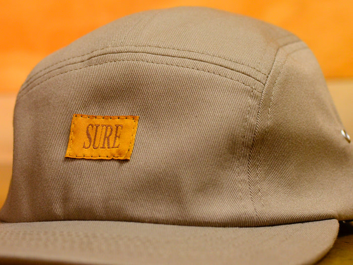 Crew 5 Panel Cap  - Khaki