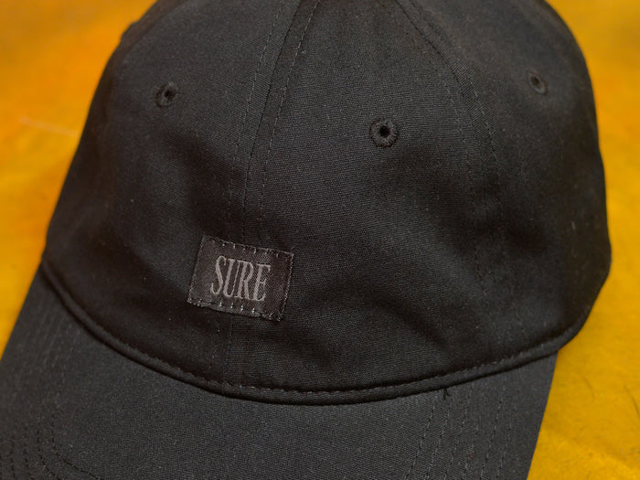 Crew 6 Panel Cap - Black