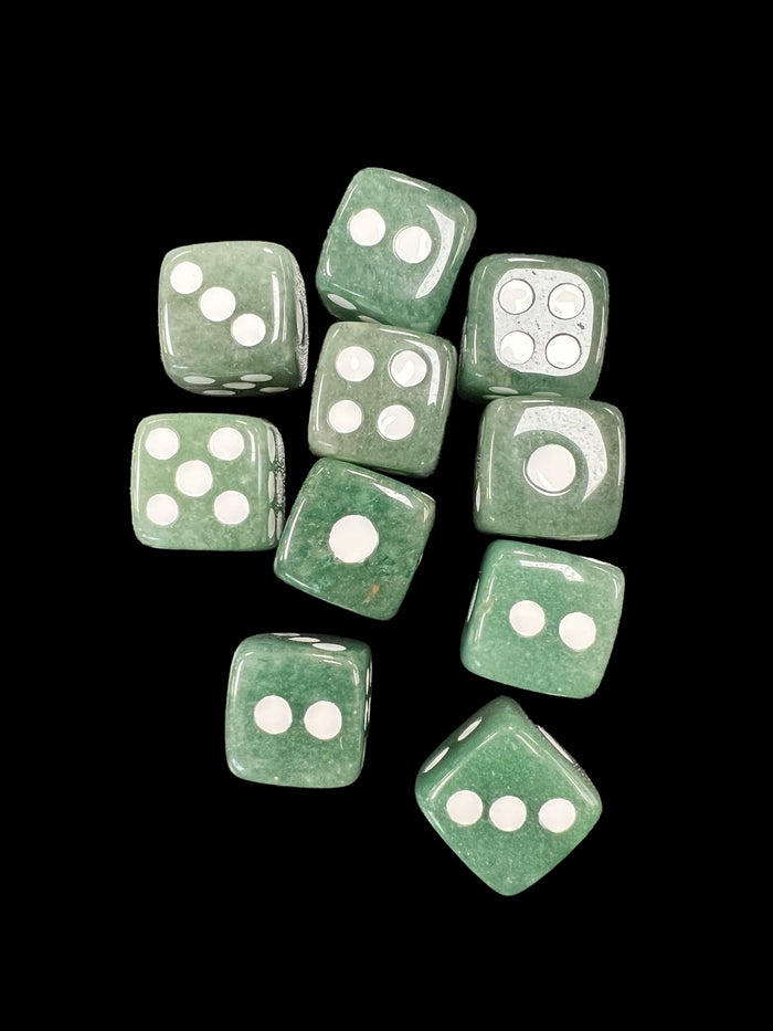 Aventurine_Dice_6_Sided_Dice_Raven’s_Cauldron_6_North_Sandusky_Street_Delaware_OH_43015