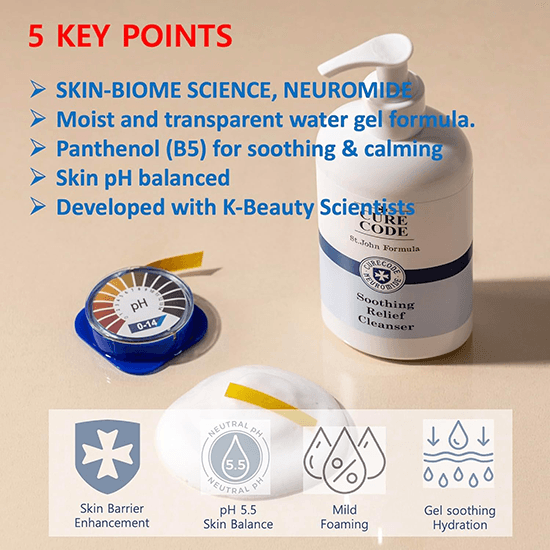 [CURECODE] Soothing Relief Cleanser 250ml - Ballagrio