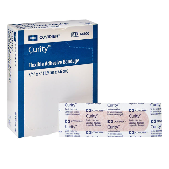 Cardinal Health Curity Tan Adhesive Strip, ¾ x 3 Inch