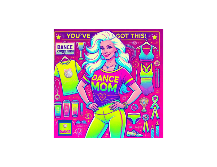 Dance Mom Magic (White Hair) - A Colorful Celebration 🌈 - Women's Softstyle Tee - Whippie's