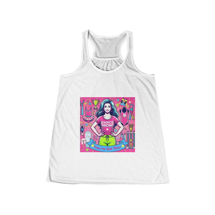 Dance Mom: You've Got This - Brunette Mom - Women's Flowy Racerback Tank - Whippie's