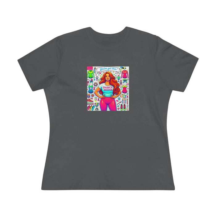 Dance Mom: You've Got This - Red Hair Mom - Curvy - Women's Softstyle Tee - Whippie's