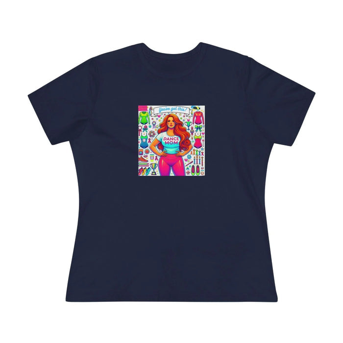Dance Mom: You've Got This - Red Hair Mom - Curvy - Women's Softstyle Tee - Whippie's