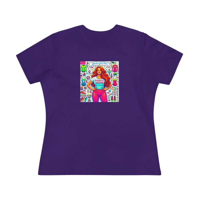 Dance Mom: You've Got This - Red Hair Mom - Curvy - Women's Softstyle Tee - Whippie's