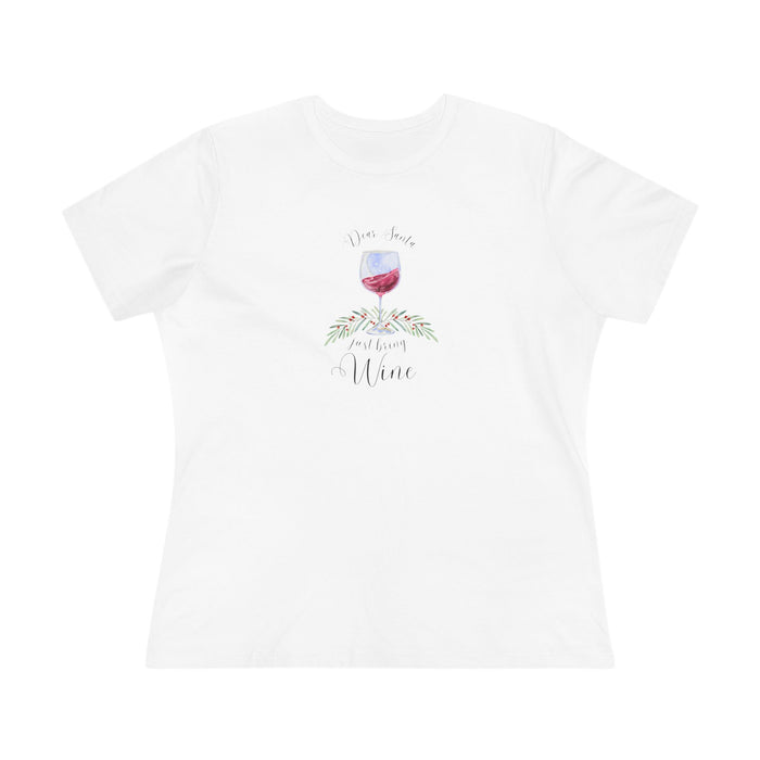 Dear Santa, Just Bring Wine - Women's Softstyle Tee