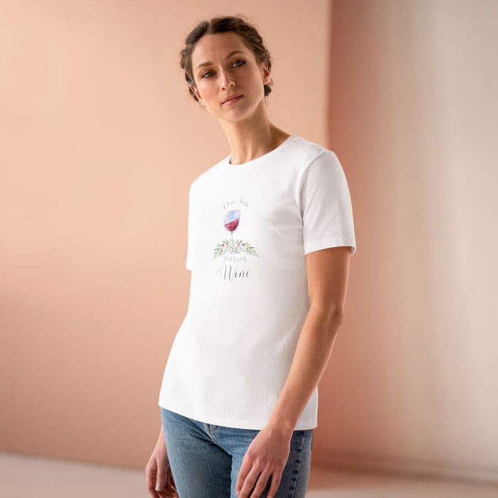 Dear Santa, Just Bring Wine - Women's Softstyle Tee