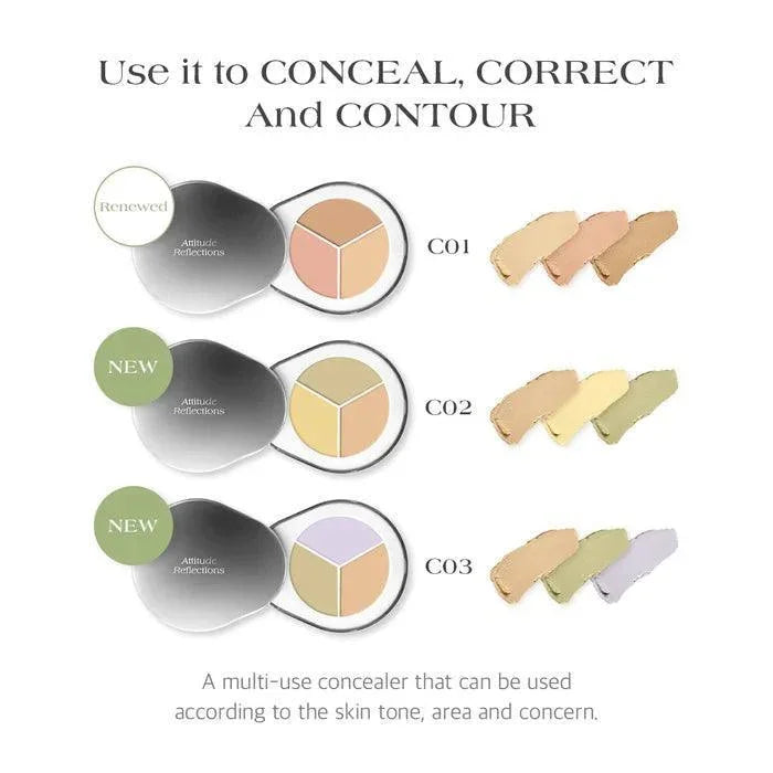 [Dear.A] Perfect Cover Concealer Palette (3 Colors) 1.3g*3EA - Ballagrio