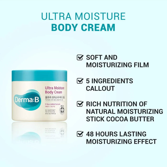 [Derma B] Ultra Moisture Body Cream 430ml - Ballagrio