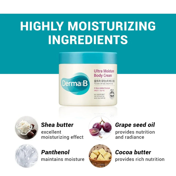 [Derma B] Ultra Moisture Body Cream 430ml - Ballagrio