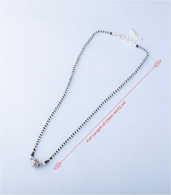 Designer Sphere Antique Mangalsutra (Silver)
