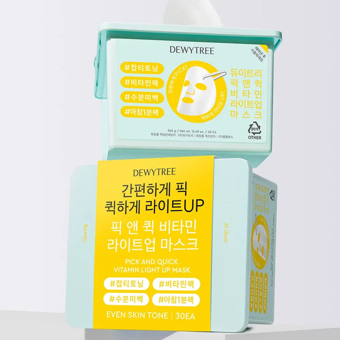 [DEWYTREE] Pick and Quick Vitamin Light Up Mask Sheet 360g 30EA - Ballagrio
