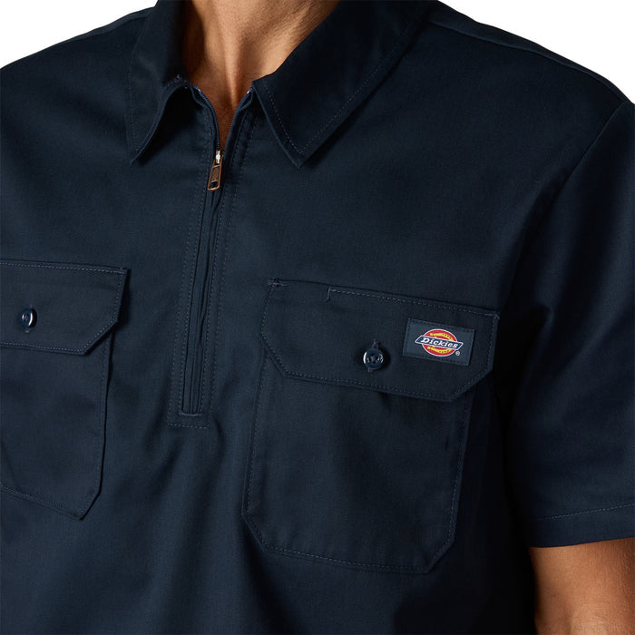 Dickies Men's 1/4 Zip Work Shirt Work Shirts Dickies