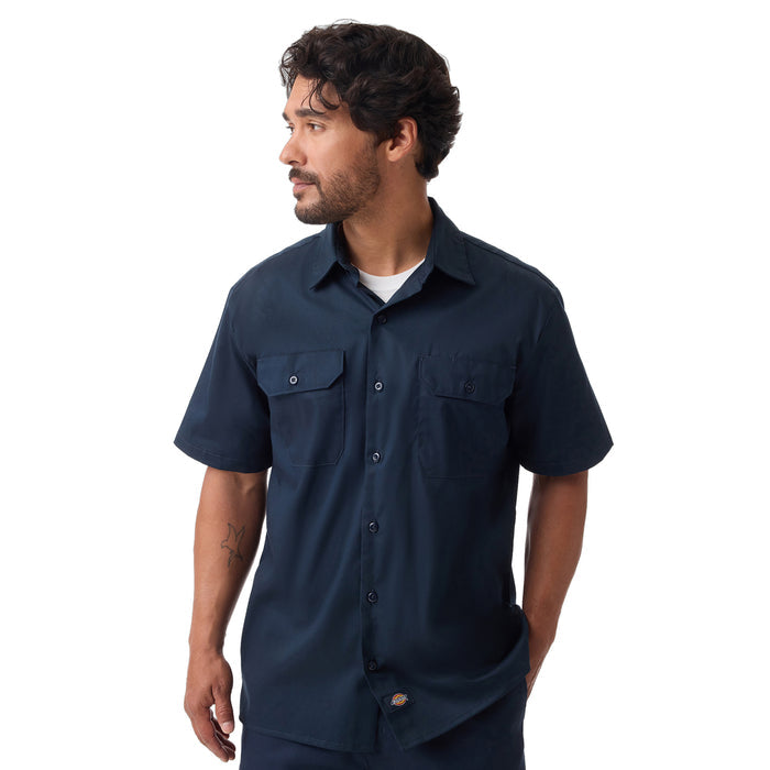 Dickies Men's Pro Series Work Shirt Work Shirts Dickies Dark Navy 2XL Reg