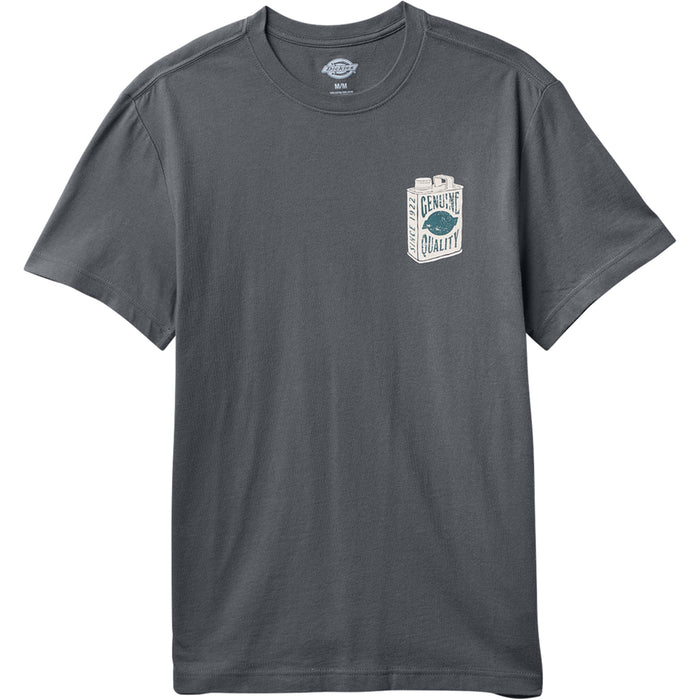 Dickies Men's Quality Oil Auto Graphic T-Shirt T-Shirts Dickies Charcoal 2XL Reg
