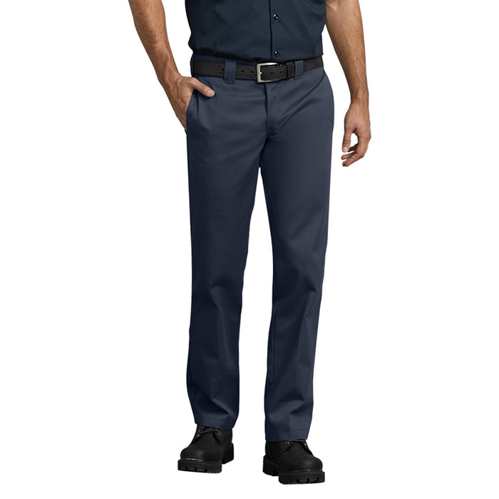 Dickies Men's Slim Fit Straight Leg Work Pant Pants Dickies Dark Navy 28 30 Inseam