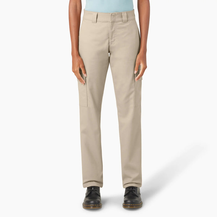 Dickies Women's Super Flex Straight Leg Cargo Pants Pants Dickies Desert Sand 24 Reg