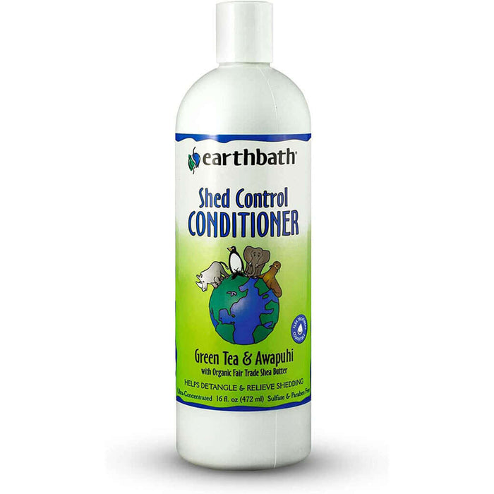 Dog Conditioner Earthbath Shed Control - Green Tea & Awapuhi 472ml