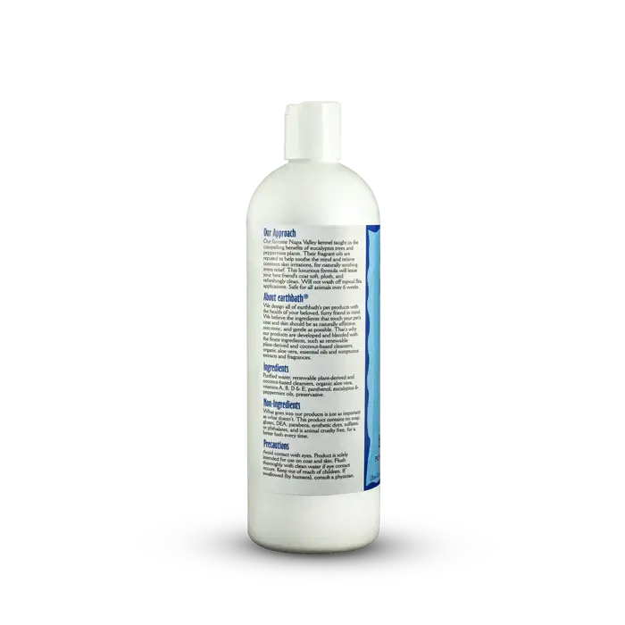 Dog Shampoo Earthbath Eucalyptus & Peppermint 472ml - Soothing Stress Relief
