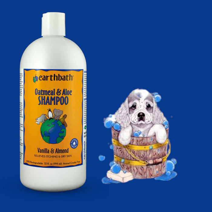 Dog Shampoo Earthbath Oatmeal & Aloe - Vanilla & Almond Itch Relief