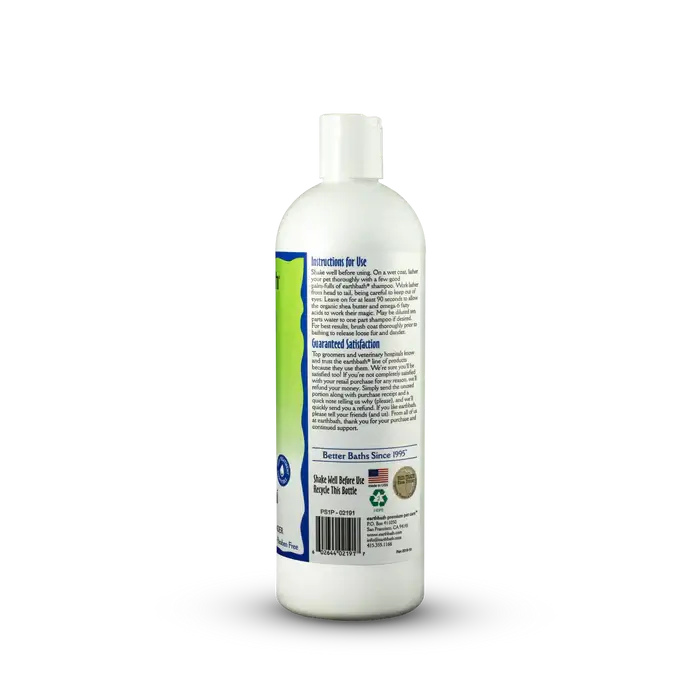 Dog Shampoo Earthbath Shed Control - Green Tea & Awapuhi 472ml