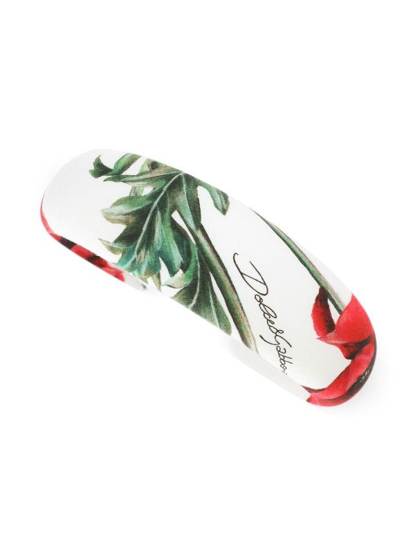 DOLCE & GABBANA KIDS Poppy-print Headband Multicolour - MAISONDEFASHION.COM