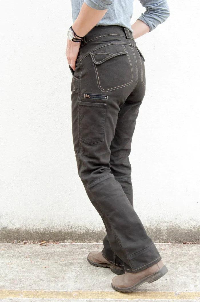 Dovetail Women's Day Construct Brown Canvas Work Pants - Ironworkergear