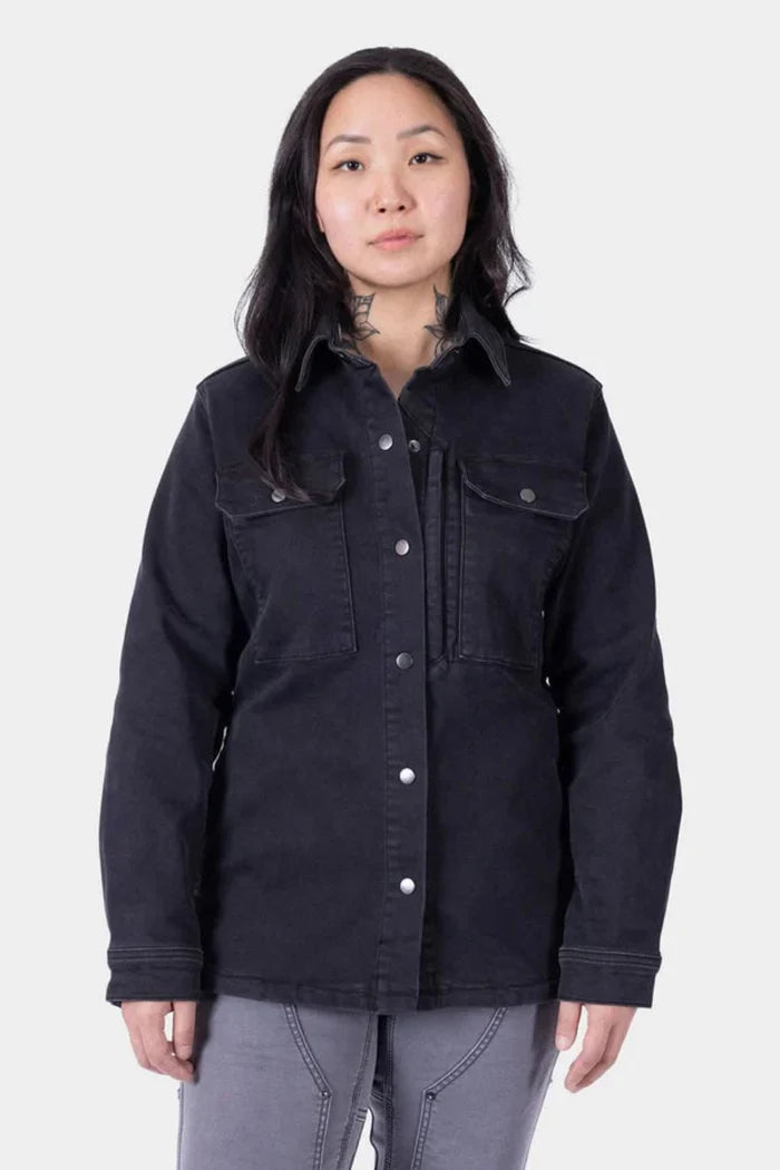 Dovetail Workwear Women's Oahe HotSwap® 7-Pocket Denim Work Jacket Jackets & Coats Dovetail Workwear Black 2XL Reg