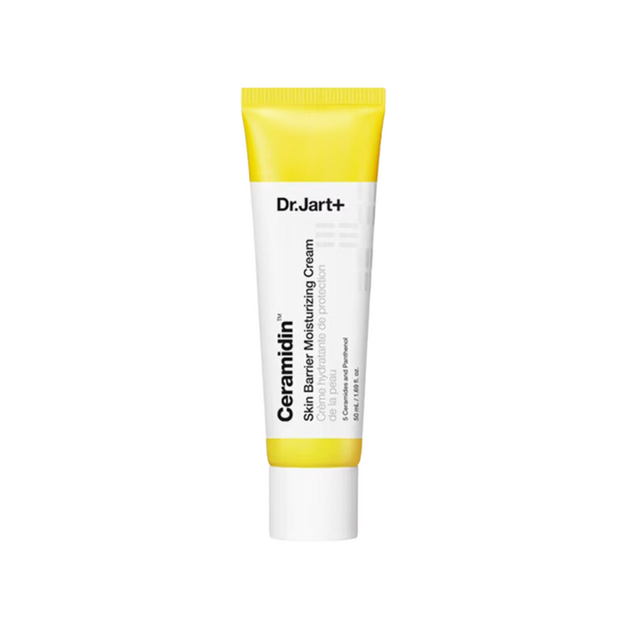 DR. JART+ Ceramidin™ Skin Barrier Moisturising Cream is a rich, deeply hydrating moisturizer designed to strengthen and protect the skin’s natural barrier. Powered by 5-Cera Complex™ and Panthenol, it helps lock in moisture, soothe dryness, and improve skin resilience. With Shea Butter, Cocoa Extract, and Cholesterol, it delivers lasting nourishment—leaving dry or sensitive skin soft, smooth, and comfortable all day.