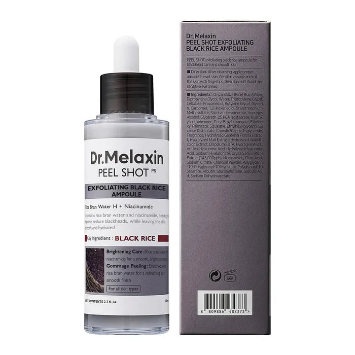 Dr. Melaxin Peel Shot Exfoliating Black Rice Ampoule 80Ml