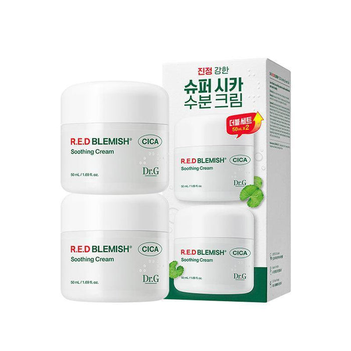 [Dr.G] Red Blemish Cica Soothing Cream Duo Set 50ml*2EA - Ballagrio