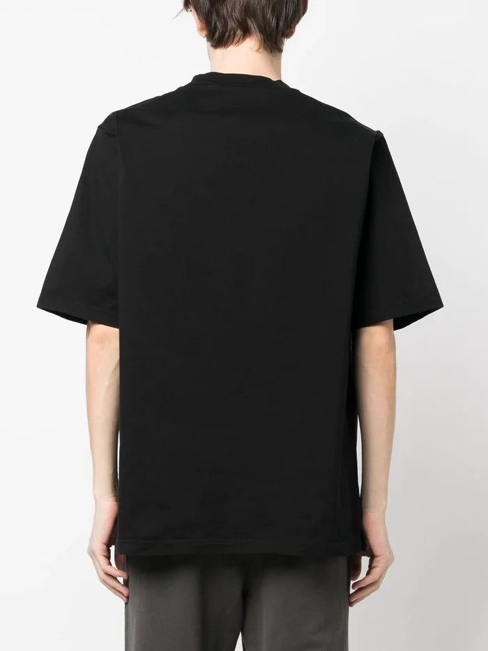 DSQUARED2 Spray Logo T-Shirt Black/White - MAISONDEFASHION.COM