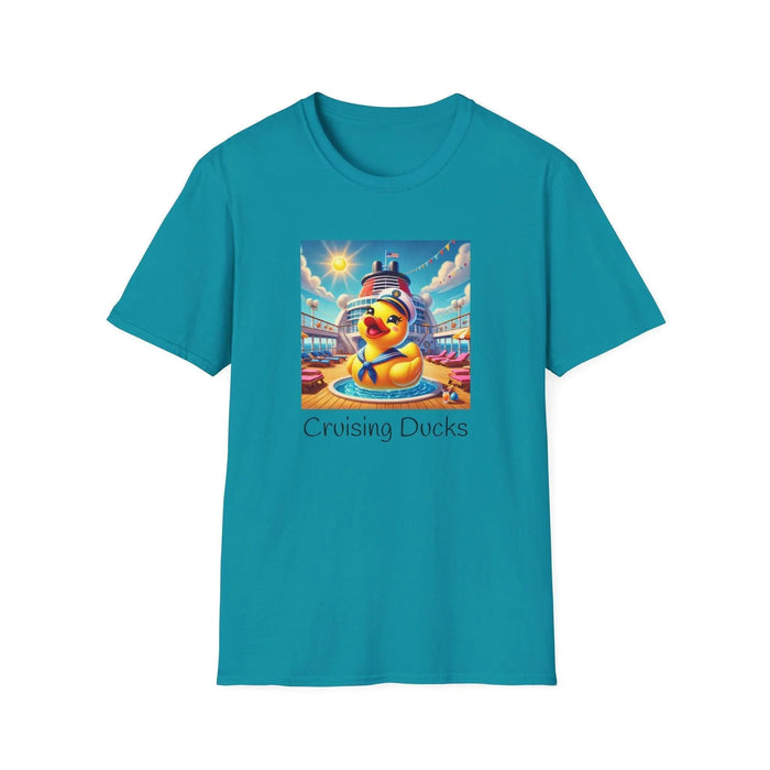 Duck on the Loose! Hilarious Cruise Ship Hide-and-Seek 🛳️ Unisex T-Shirt 🐤 - Whippie's