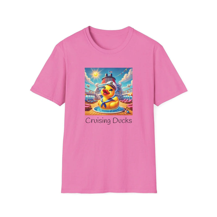 Duck on the Loose! Hilarious Cruise Ship Hide-and-Seek 🛳️ Unisex T-Shirt 🐤 - Whippie's