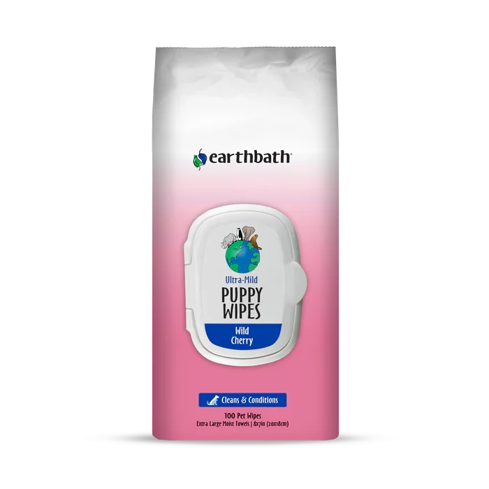 Earthbath  Ultra-Mild Puppy Wipes 100ct